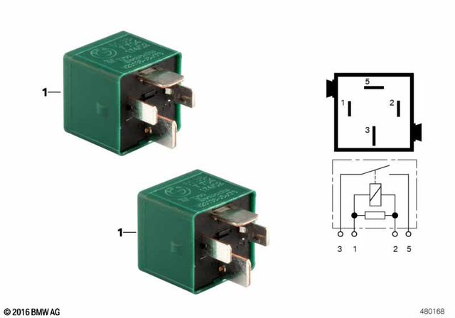 61367704174 - General Electrical System: Relay -  for BMW-Motorrad Image