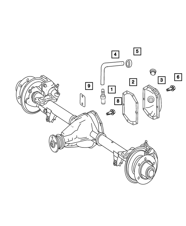 68025238AA - Rear Axle: Differential Cover Gasket for Mopar Image