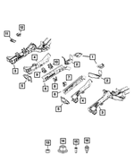 68243606AA - Frame, Bumper and Fascia: Fender Mounting Front Bracket, Right for Mopar Image