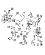 4683950AB - : Brake Tube Junction Block for Mopar Image
