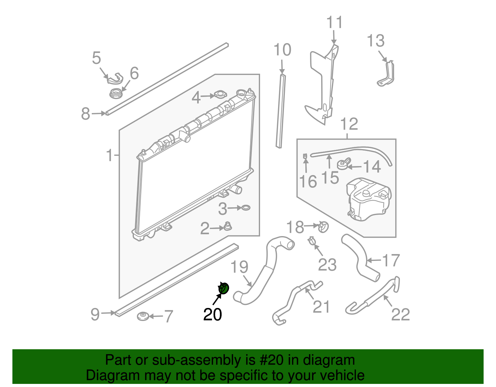 Radiator Hose Clamp - Nissan (92527-0B701)
