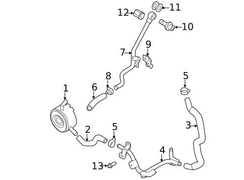 Oil Cooler for 2009 Nissan Murano #0