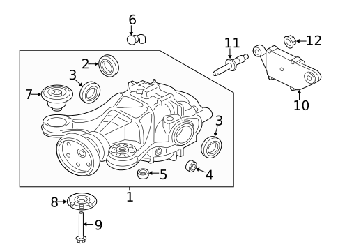 Axle & Differential for 2017 Jaguar XE #0