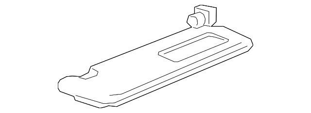 Genuine Mazda Left Front Driver Sun Visor For 2009-2013 Mazda6 (Gray, With Mirror) – GS3L-69-320E-75