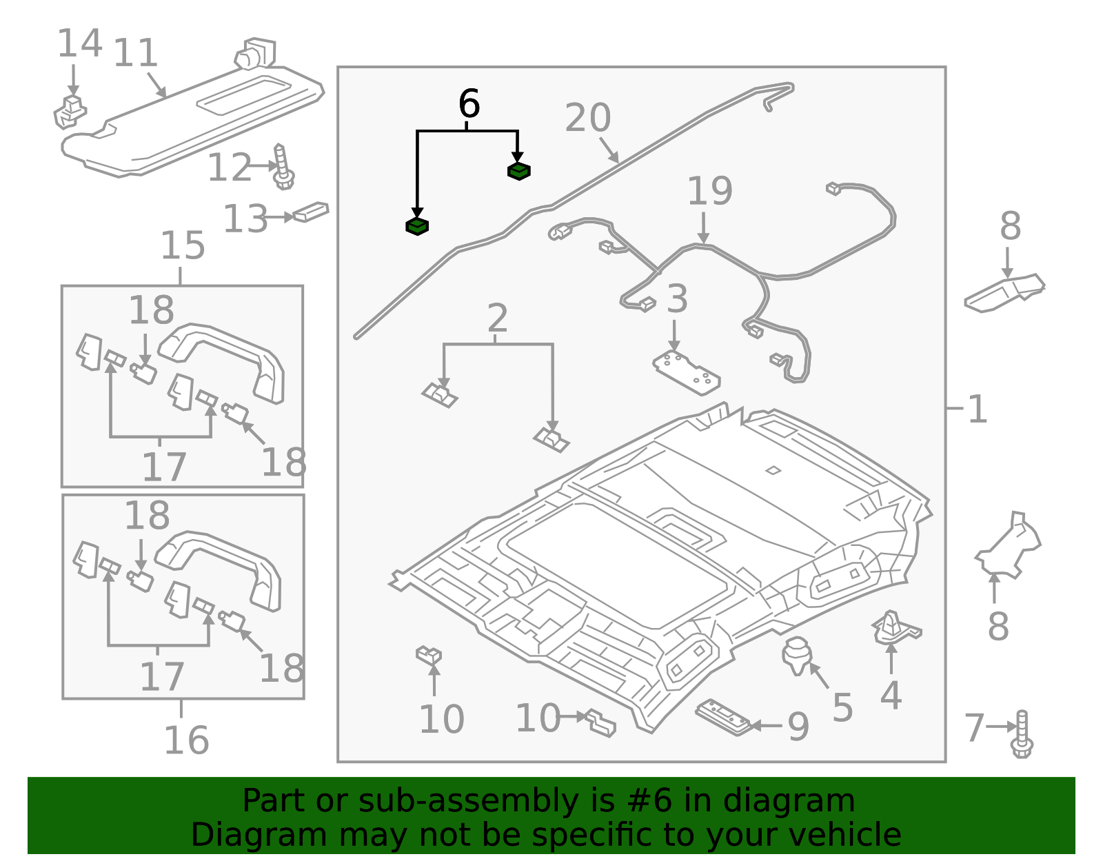 TOPのみ TN40-68-885 - Headliner Clip - 2020-2025 Mazda | Mazda Swag
