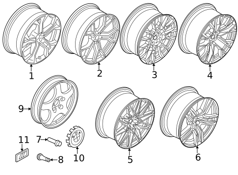 Spare Tire & Wheel for 2025 BMW X6 #0