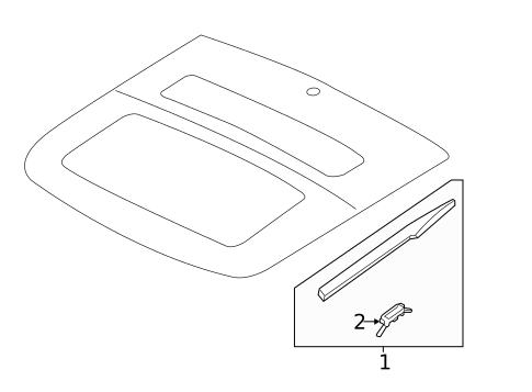 Exterior Trim - Roof for 2012 Hyundai Veloster #1