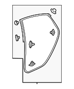 72810T56A11 - Body: Door Weather-strip for Honda Image