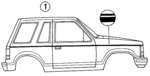 F4TZ7842604AN - Body: Stripe Tape for Ford Image