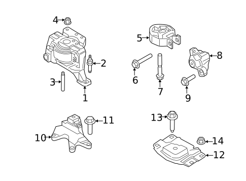 Engine & Trans Mounting for 2018 Lincoln MKC #0