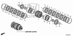 22510RCLA02 - Transmission - Automatic: GUIDE, CLUTCH (1-3) for Honda Image