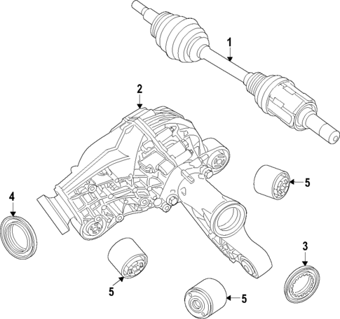 Front Axle for 2023 Dodge Durango #0