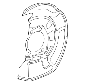 477820R010 - Brakes: Brake Dust Shield for Toyota Image