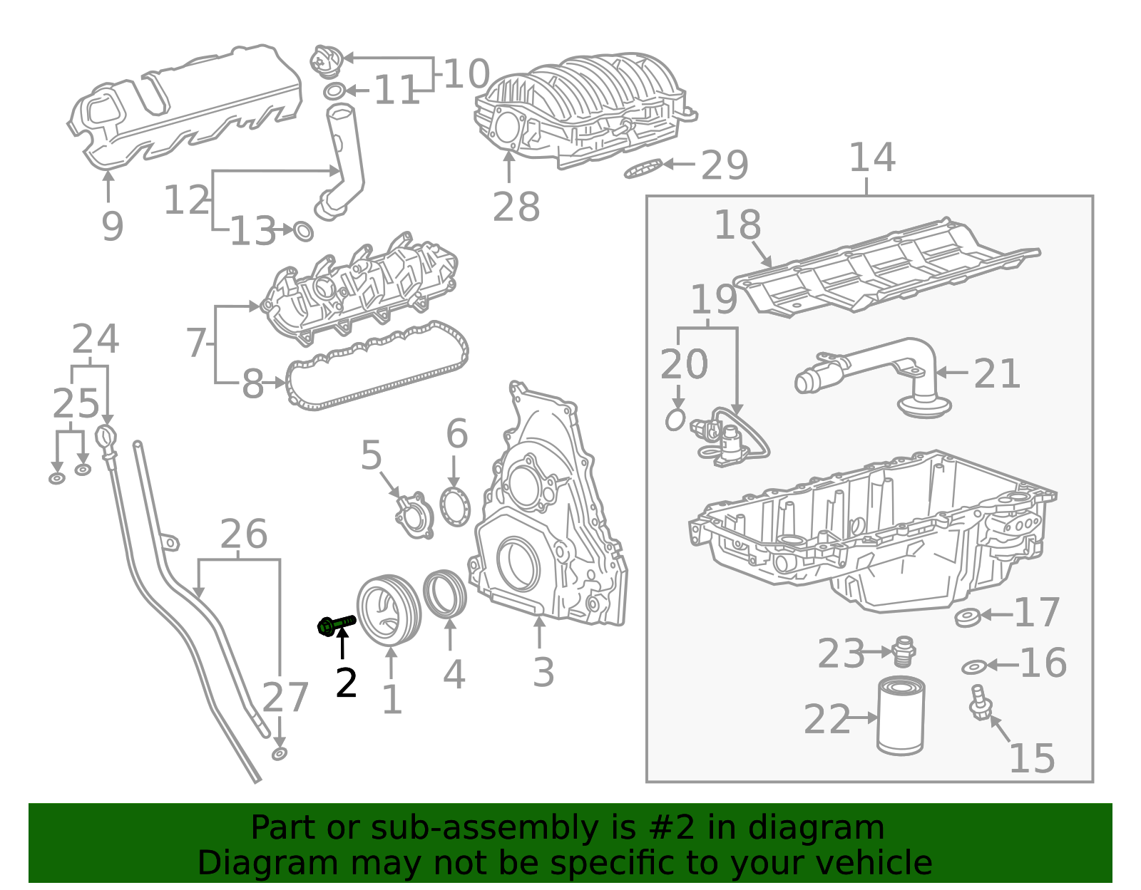 Crankshaft Pulley Bolt 11547372 GM | GMPartsDirect.com