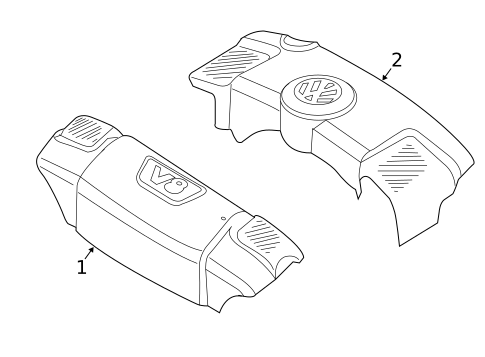 Engine Appearance Cover for 2004 Volkswagen Phaeton #0