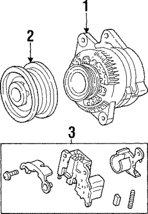 Alternator for 1999 Mercury Tracer #0