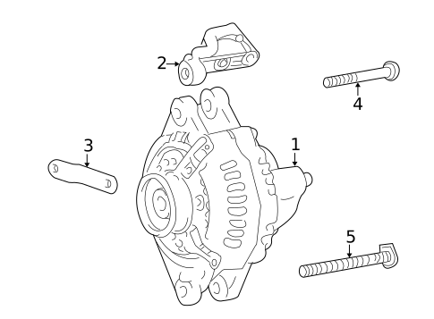 Alternator for 2005 Kia Sedona #0
