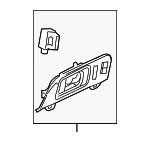 DE9Z7422600AA - Body: Handle, Inside for Lincoln: MKT Image