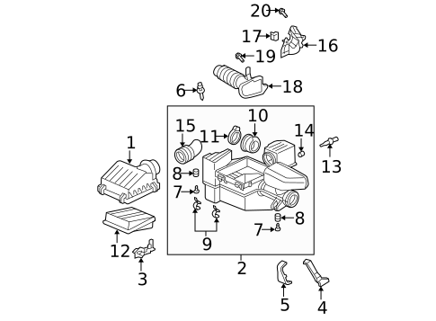 Air Intake for 2008 Honda Fit #0
