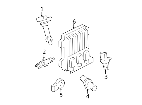 Ignition System for 2016 Chevrolet Impala Limited #0