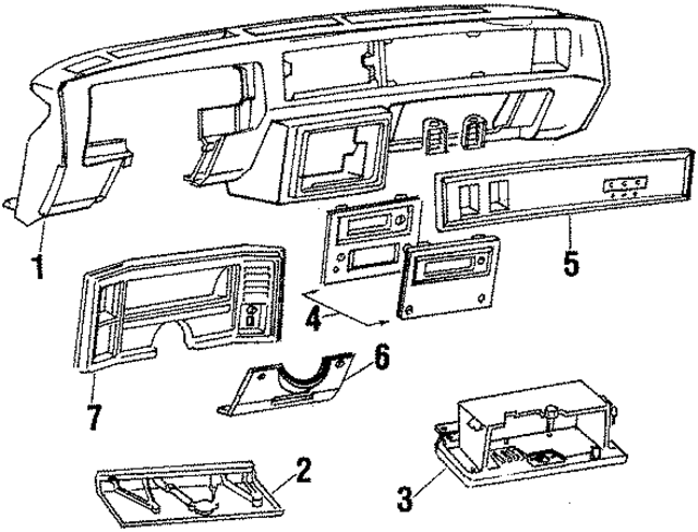 14071888 - Body: Instrument Panel for GM Image