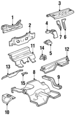F4ZZ6340320A - Body: Panel Below Lid for Ford: Mustang Image