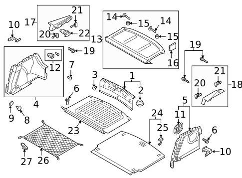 Interior Trim - Rear Body for 2018 Hyundai Elantra GT #0