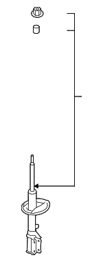 4853009551 - : Strut | Passenger Side Rear | 2012 Camry LE &amp; XLE for Toyota: Camry Image