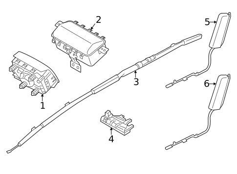 Air Bag Components for 2024 Genesis GV70 #0