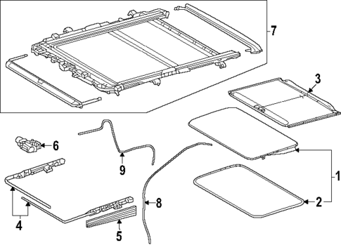 Sunroof for 2024 Lexus GX550 #0