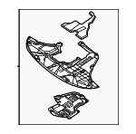 29110P2000 - Body: Radiator Support Splash Shield for Kia: Sorento Image