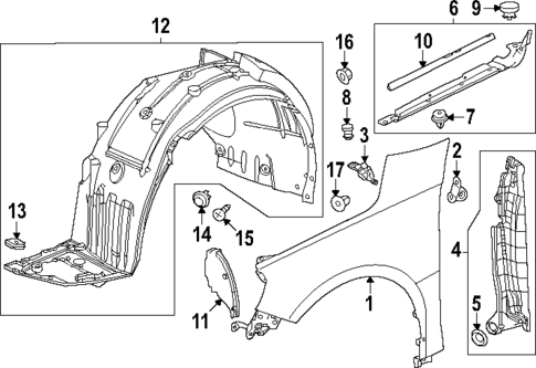 Fender & Components for 2023 Honda Accord #0