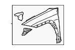 5380176040 - Body: Fender for Lexus: UX200, UX250h, UX300h Image