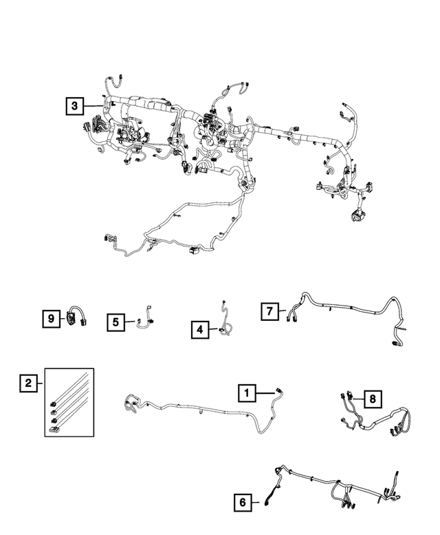 « 68424342AB –  : Panneau D`instruments Cablage pour Mopar Image »