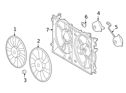 Cooling Fan for 2019 Toyota Prius AWD-e #0