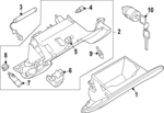 681086GP0A - : Glove Box Frame for Nissan Image