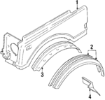 5897180001 - : Mud Guard for Suzuki Image