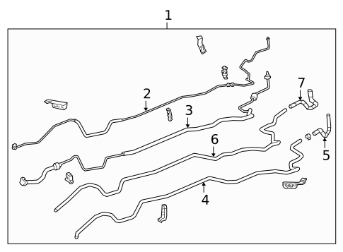 Rear AC Lines for 2018 Lexus RX450hL #0