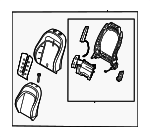 88400DO900C32 - Body: Seat Back Assembly for Kia Image