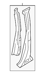 51430AG16A9P - Body: Center Pillar for Subaru: Legacy, Outback Image