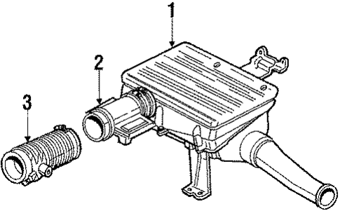 Air Intake for 1987 Oldsmobile 98 #0