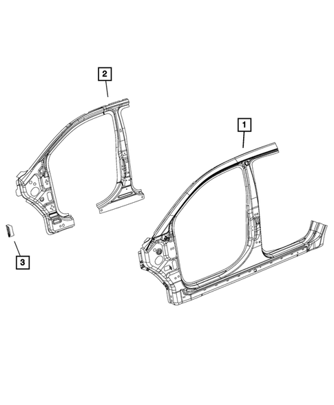 Aperture Panel, Pillar Supports and Cab Back  for 2019 Dodge Journey #1