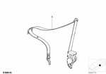 72118200866 - : Rght Frnt Upper Belt With Force Limiter for BMW Image