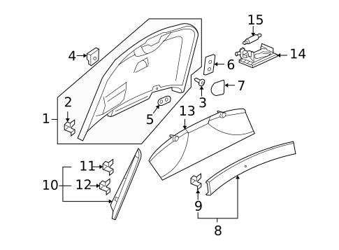 Interior Trim for 2008 Porsche Cayman #0