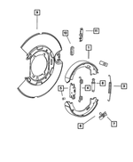 4779275AB - Brakes: Shim for Chrysler: 300 | Dodge: Challenger, Charger, Magnum Image
