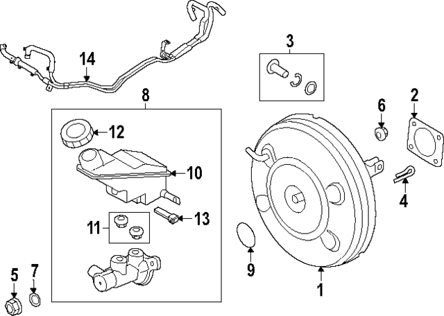 58594P2000 - : Brake Master Cylinder O-Ring for Hyundai Image