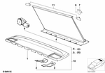 51468139655 - Vehicle Trim: Rear Window Shelf for BMW: 735i, 735iL, 740i, 740iL, 750iL Image image