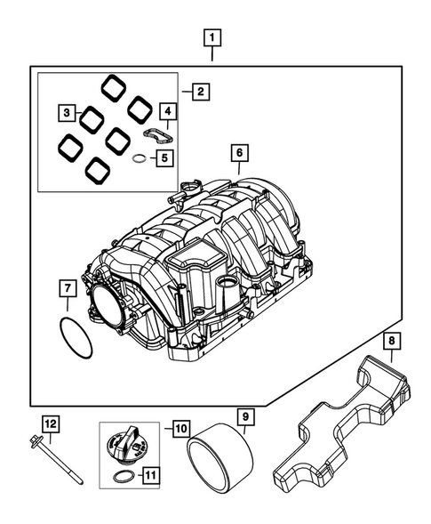 Manifolds and Vacuum Fittings for 2026 Dodge Durango #1