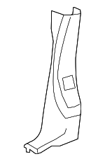 SR25YQLAD - Body: Lower Center Pillar Trim for Chrysler: Town &amp; Country, Voyager | Dodge: Caravan, Grand Caravan Image