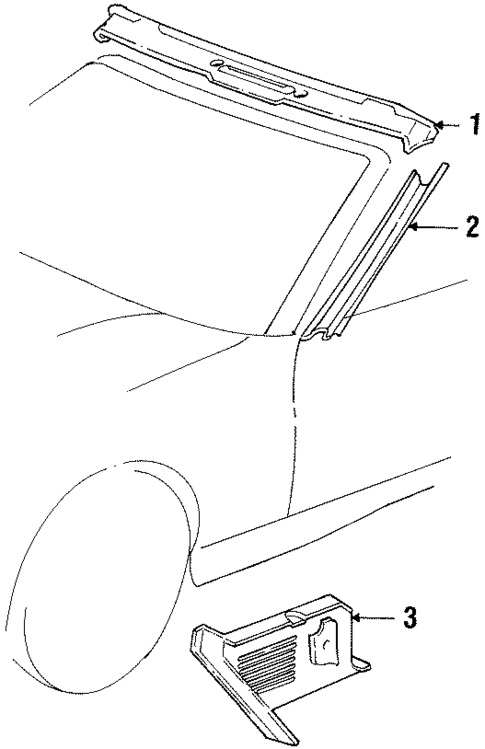 Interior Trim - Pillars for 1992 BMW 325i #1